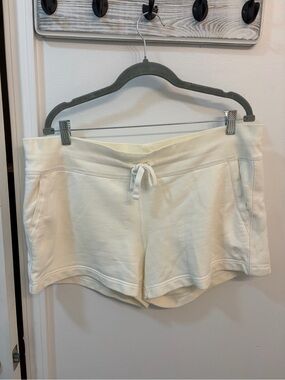 Ralph Lauren White Drawstring Athletic Shorts